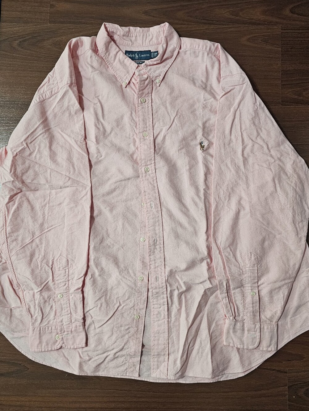 Ralph Lauren Classic Fit Pink Oxford Button-Down Shirt